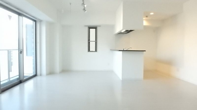 CASA KACHIDOKI カウンターキッチンのリビング