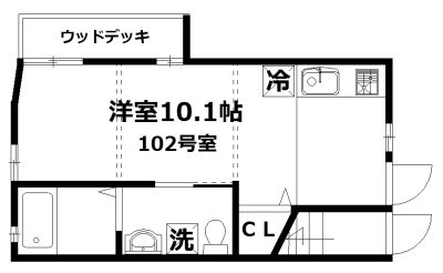 ミーナソルテ桜新町 102号室.jpg