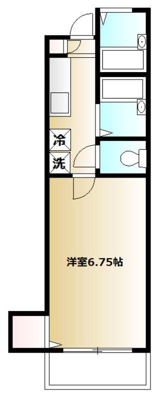 K・Fヴィレッジ K・Fヴィレッジ2号室間取り.jpg