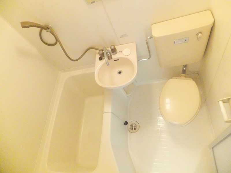 北町コーポ お風呂とトイレが同室でうが、お掃除しやすいところがポイント