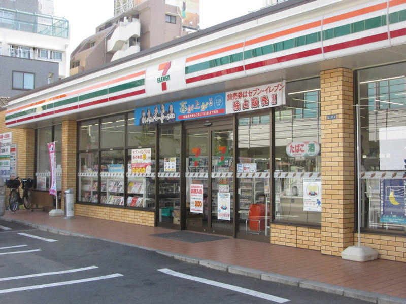 シャリエール住吉 コンビ二：セブンイレブン 江東亀戸1丁目店　436m