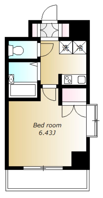 エクセリア池袋WEST エクセリア池袋WEST203間取り.jpg
