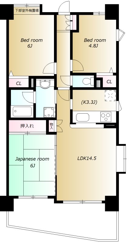 コスモ南浦和パークス コスモ南浦和パークス103間取り.jpg