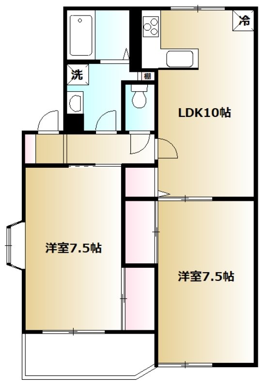 ベルウッドⅠ ベルウッドⅠ103間取り.jpg
