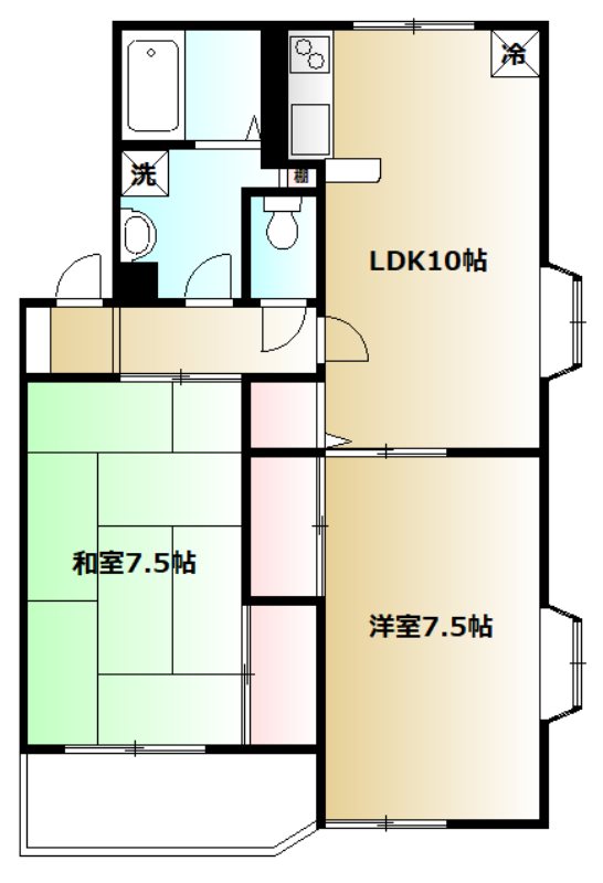 ベルウッドⅡ ベルウッドⅡ201間取り.jpg