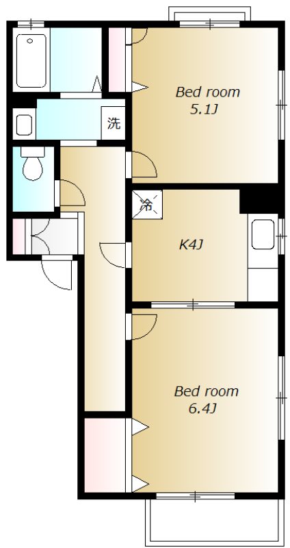 ハイツ南守谷 ハイツ南守谷2号室間取り.jpg